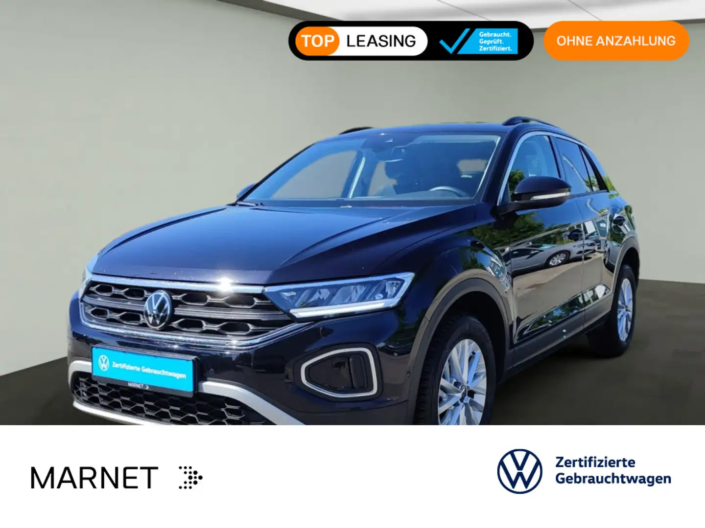 Volkswagen T-Roc 1.0 TSI LIFE*LED*DIGITAL*NAVI*PDC*SHZ*16ZO Noir - 1