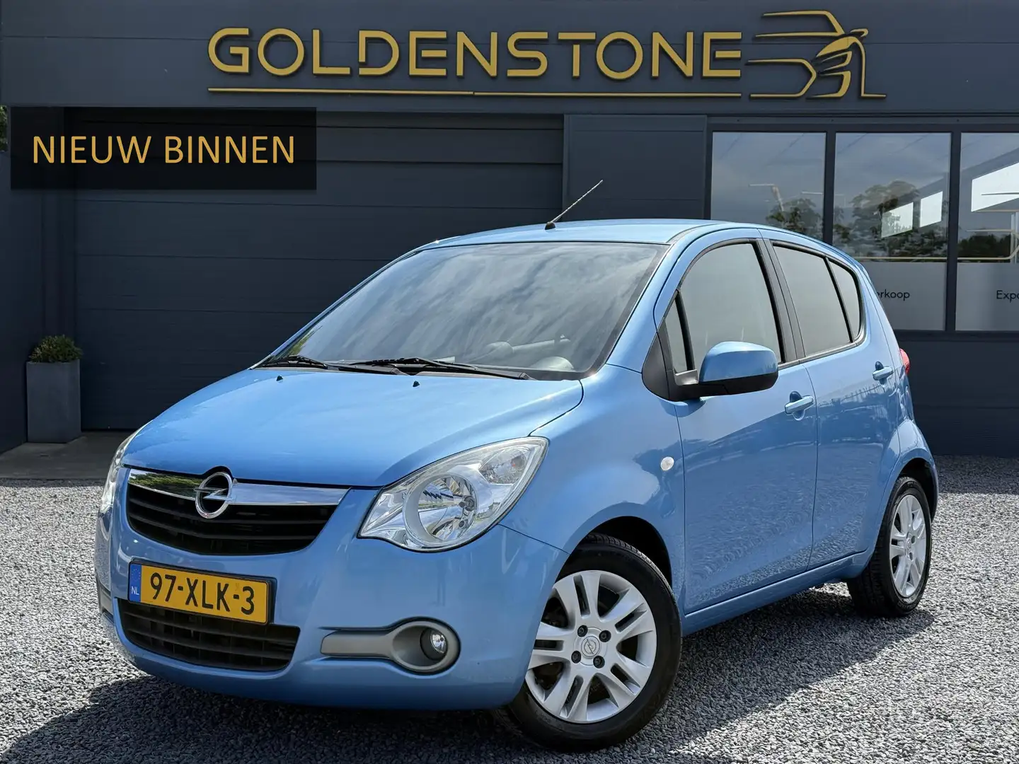 Opel Agila 1.0 Edition 2e Eigenaar,Airco,Lm velgen,Dealer Ond Blauw - 1