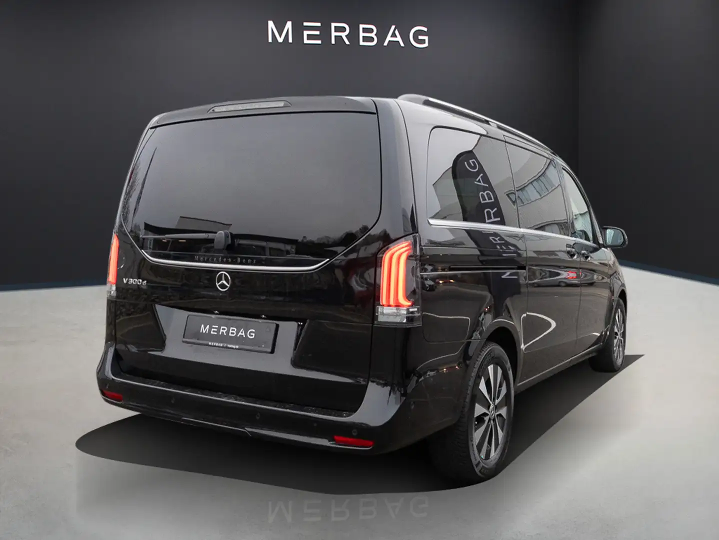 Mercedes-Benz V 300 d AVANTGARDE Lang ACC AHK Navi SHZ Standh. Noir - 2