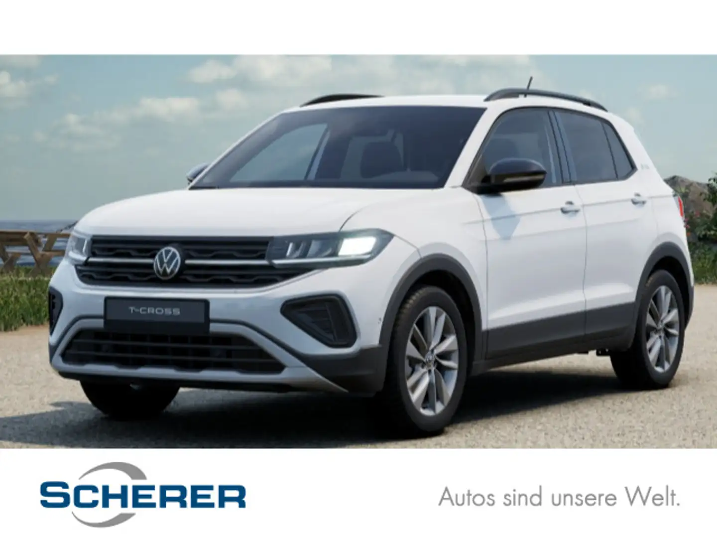Volkswagen T-Cross 1,5 TSI GOAL DSG/AHK/Rückfahrkamera/LED/ Weiß - 1
