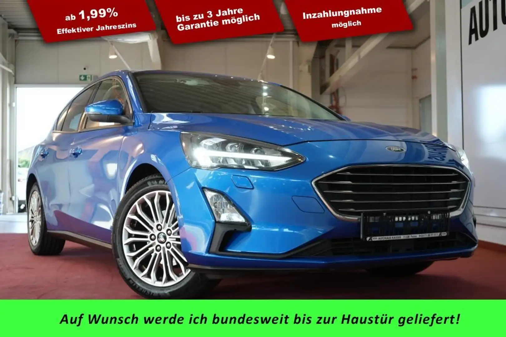 Ford Focus 1.5 EcoBoost TITANIUM*LED*AHK* Blu/Azzurro - 1