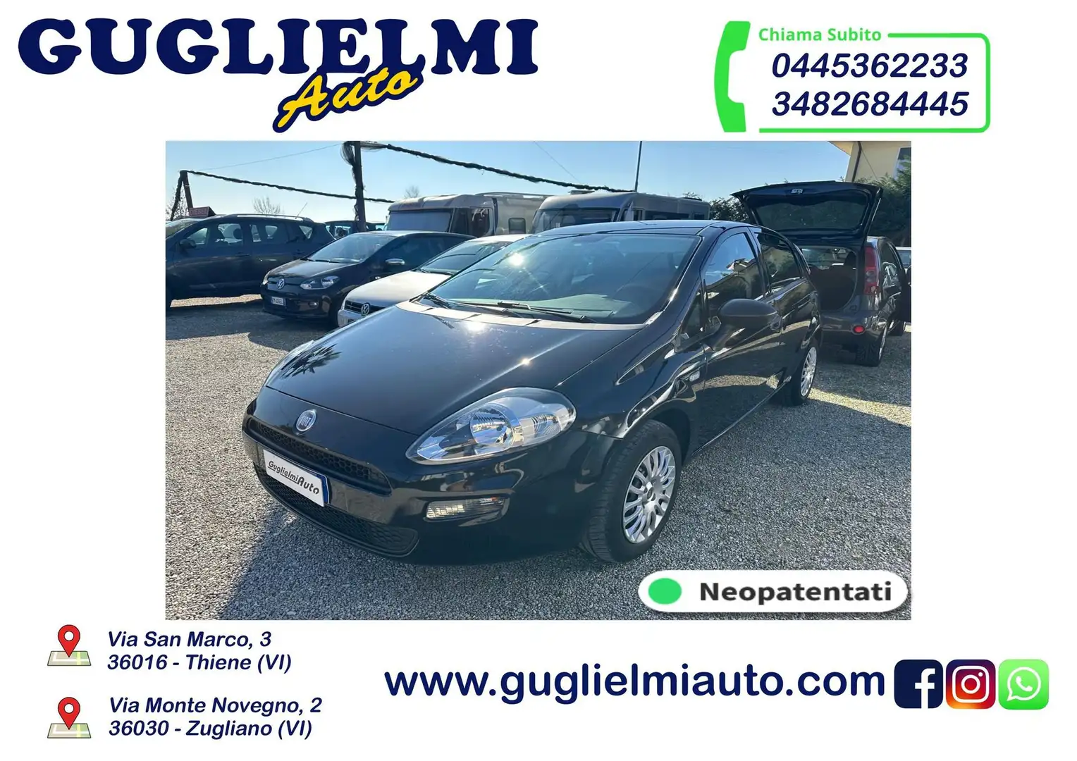 Fiat Punto Punto 1.3 MJT II 75 CV 5 porte Street Nero - 1