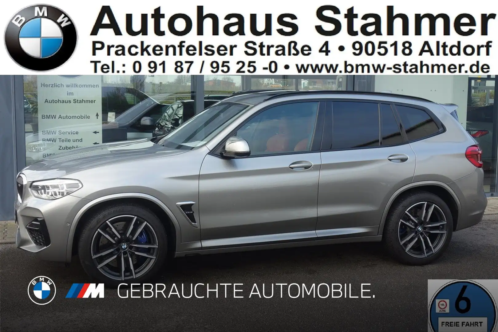 BMW X3 M Head-Up HK HiFi LED WLAN Pano.Dach RFK Grau - 1