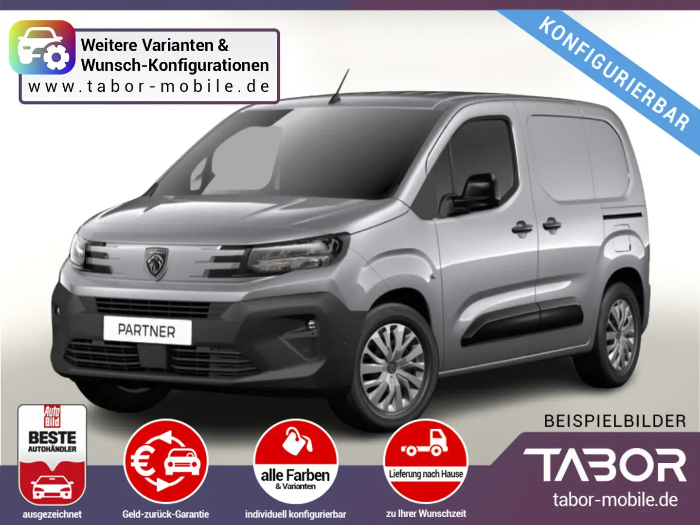 Peugeot Partner BHDi 100 L1 erh.NL PDC Temp UVP-29%* Blanco - 1