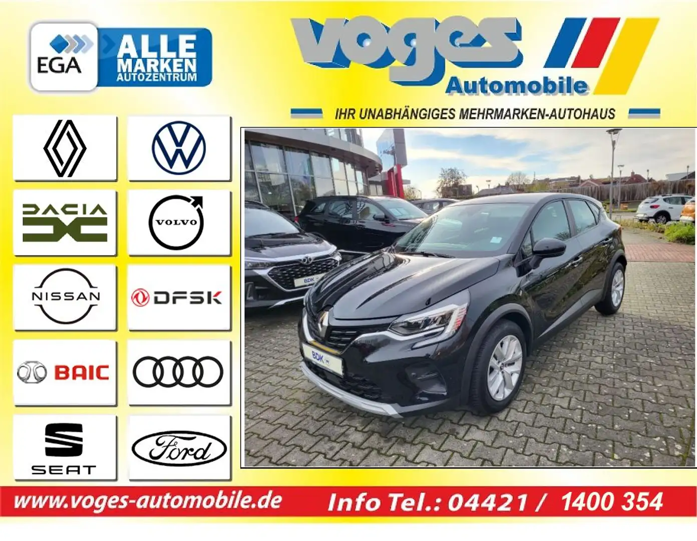 Renault Captur TCe 140 EDC GPF ZEN Black - 1