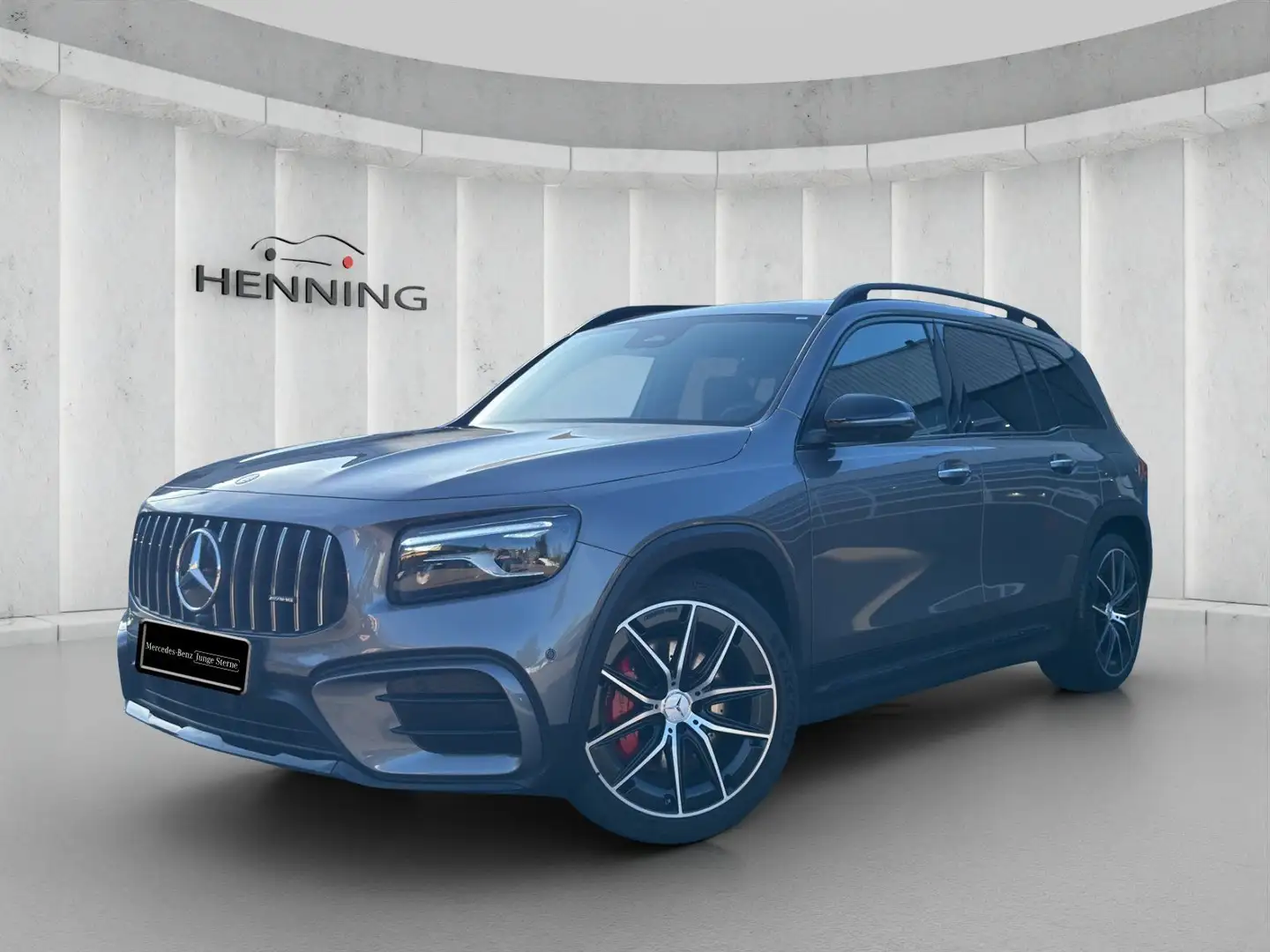 Mercedes-Benz GLB 35 AMG 4M Prem+ Night Pano 360 Burm HUD 20" Gris - 1