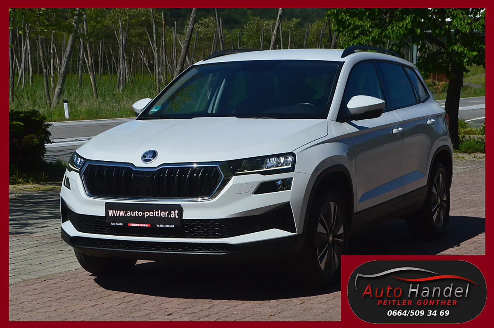 Skoda Karoq 2,0 TDI 4x4 DSG+NAVI+AHK+LED+ Weiß - 1