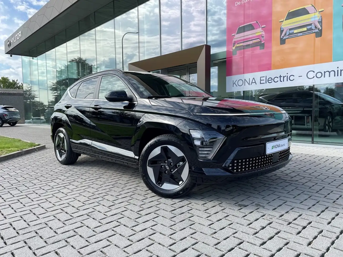 Hyundai KONA EV 65kWh / SHINE / 514KM RANGE / STOCK Zwart - 2