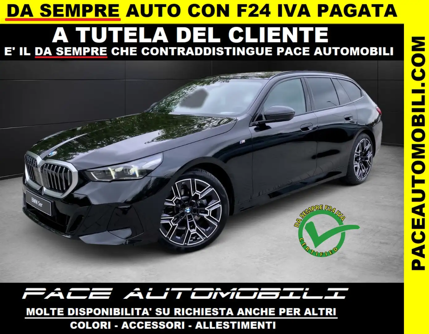 BMW 520 D IVA ESPOSTA TOURING M-SPORT MSPORT ACC 20" LED Nero - 1