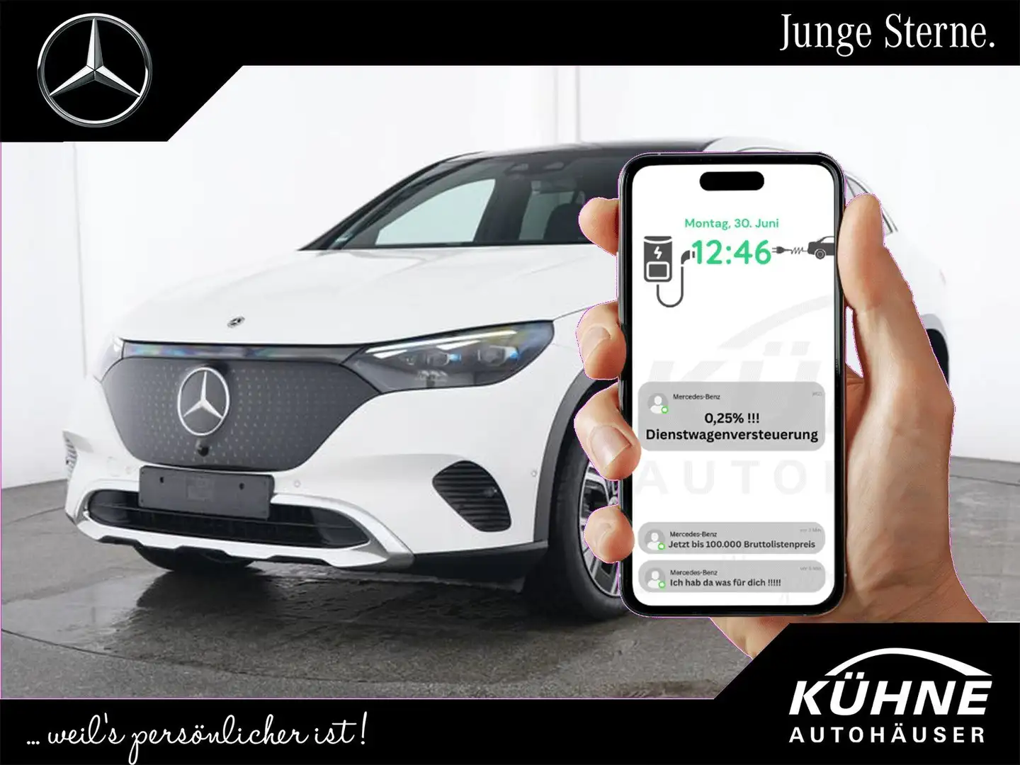 Mercedes-Benz EQE 350 4M Electric Art Premium AHK+4xSHZ+22KW ! Weiß - 1