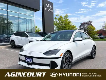 White 2023 Hyundai Ioniq 6 Sedan All-Wheel Drive 1-Speed Automatic