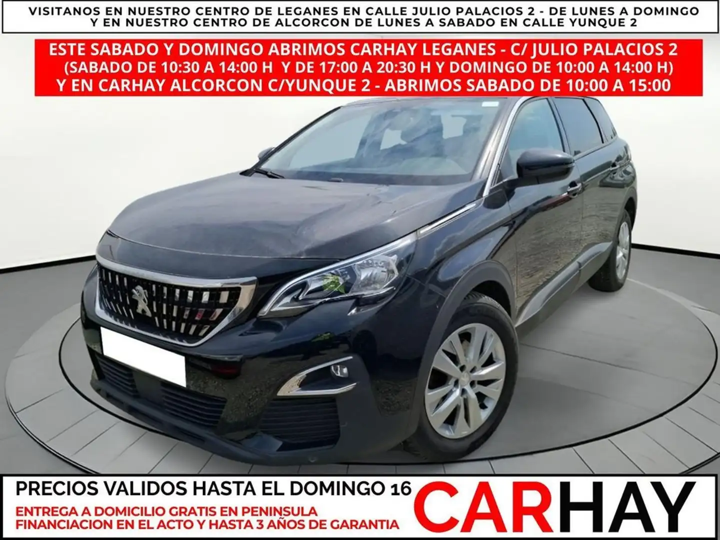 Peugeot 5008 1.5 BlueHDi 130ch S&S Active 5 plazas Noir - 1
