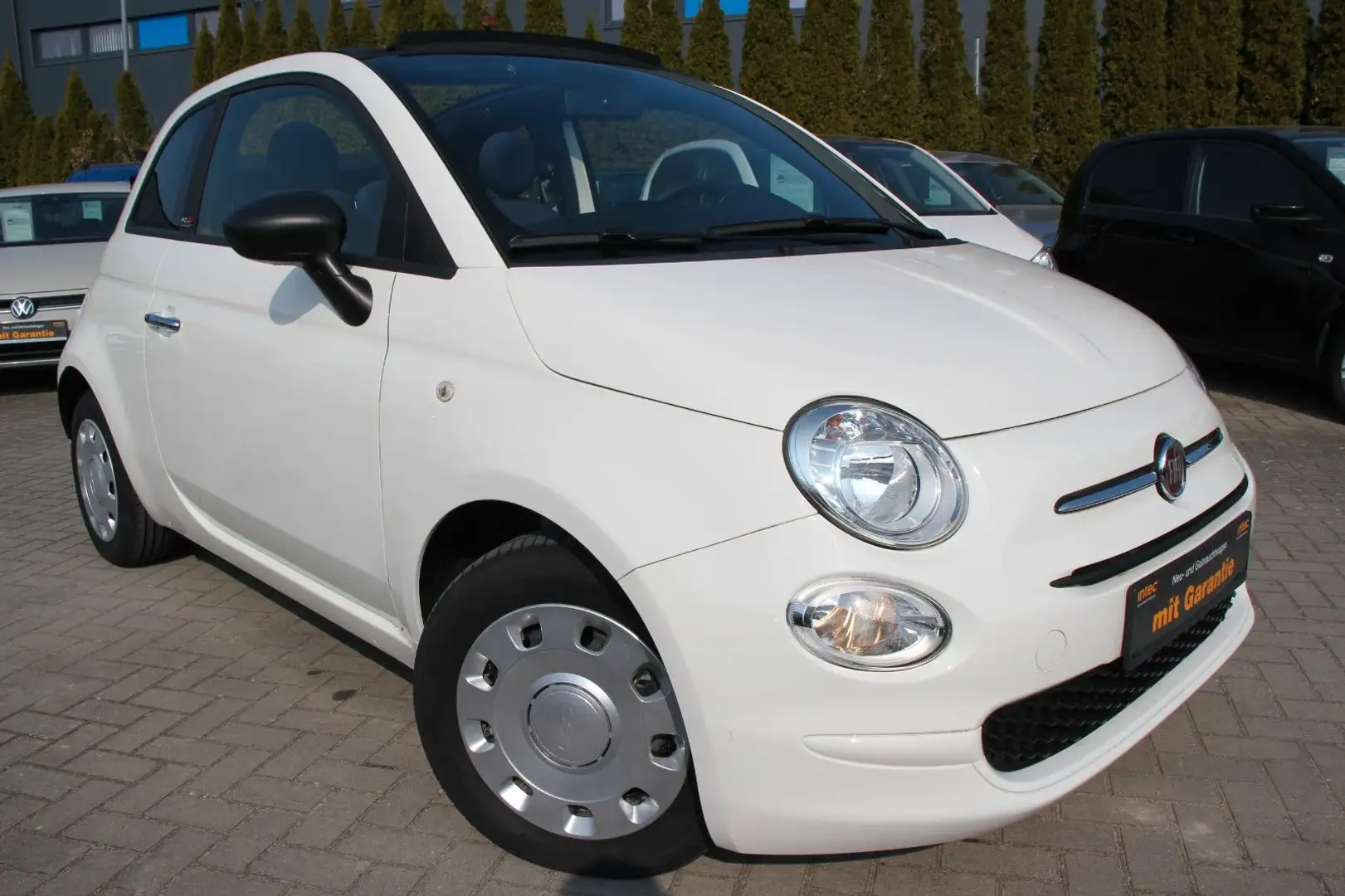 Fiat 500C Klima/elek. Verdeck/Tempomat/Parkhilfe Wit - 1