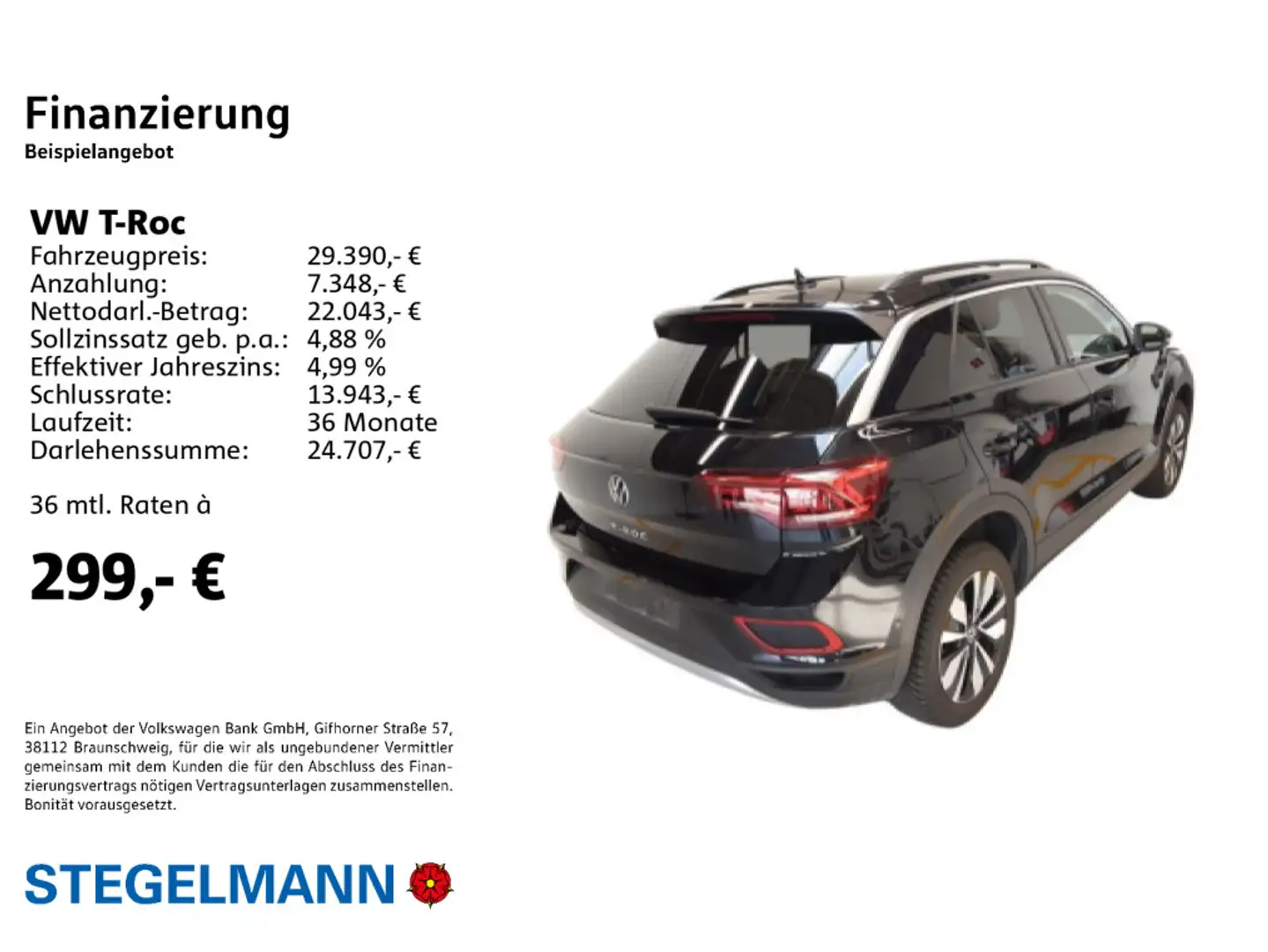 Volkswagen T-Roc 1.5 TSI DSG Move Schwarz - 2