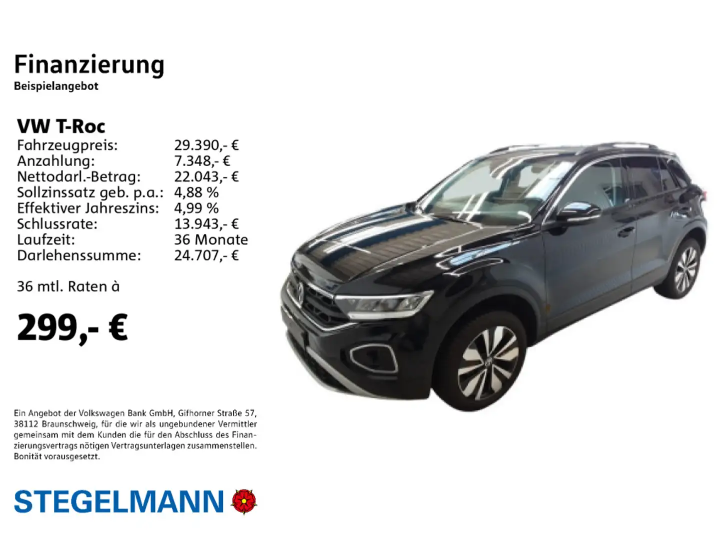 Volkswagen T-Roc 1.5 TSI DSG Move Schwarz - 2