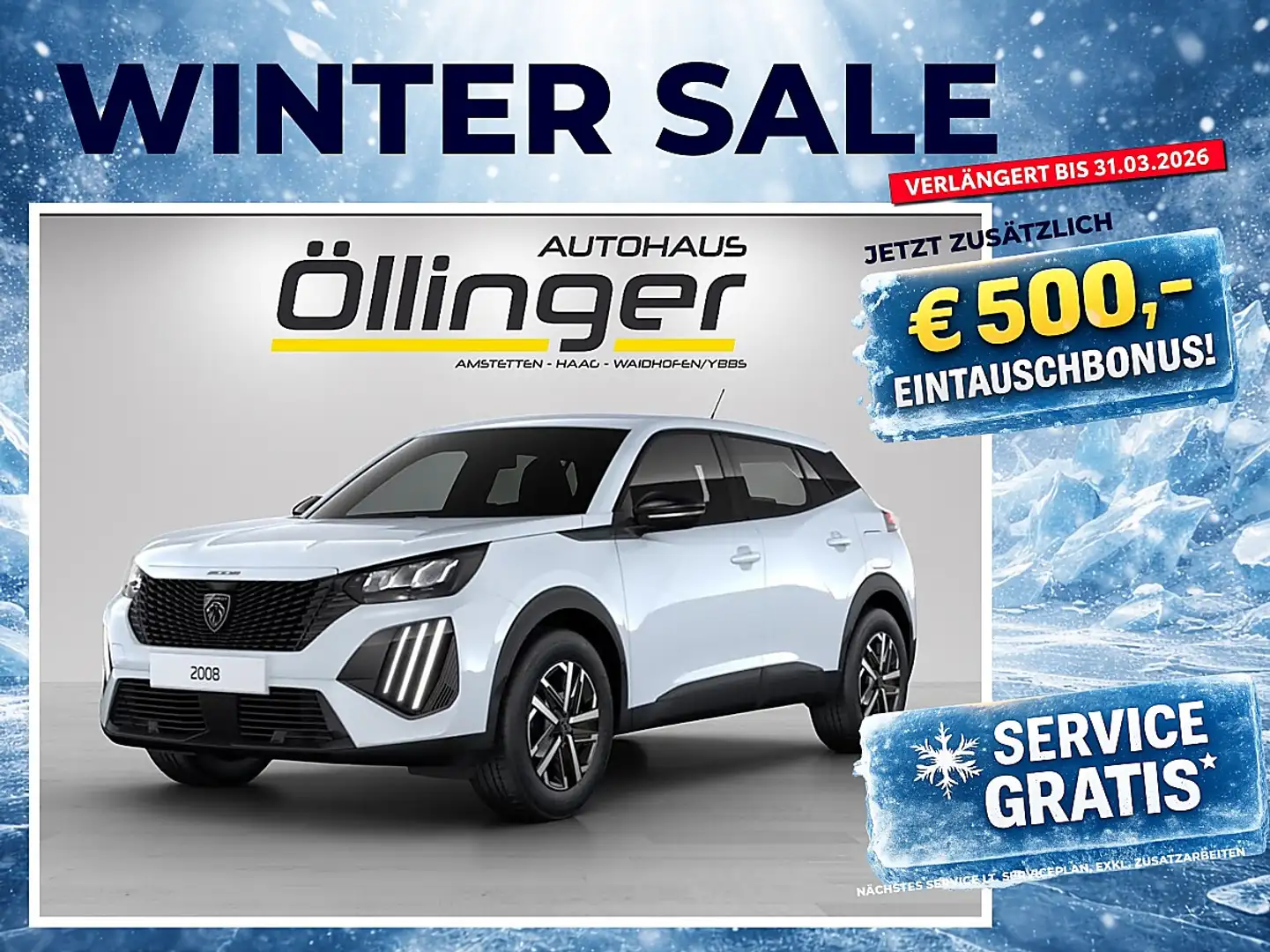 Peugeot 2008 PureTech 100 S&S Style 6-Gang-Manuell Weiß - 1