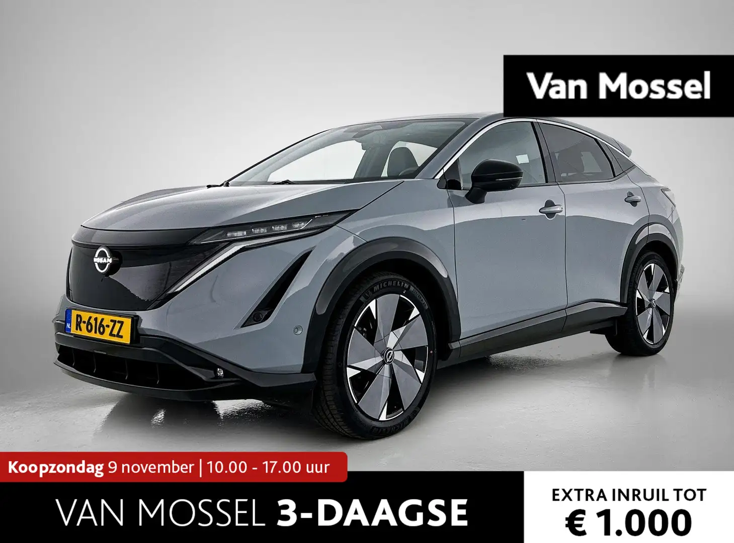 Nissan Ariya Evolve 91 kWh 242PK | Bose Audio | Draadloze Apple Grijs - 1