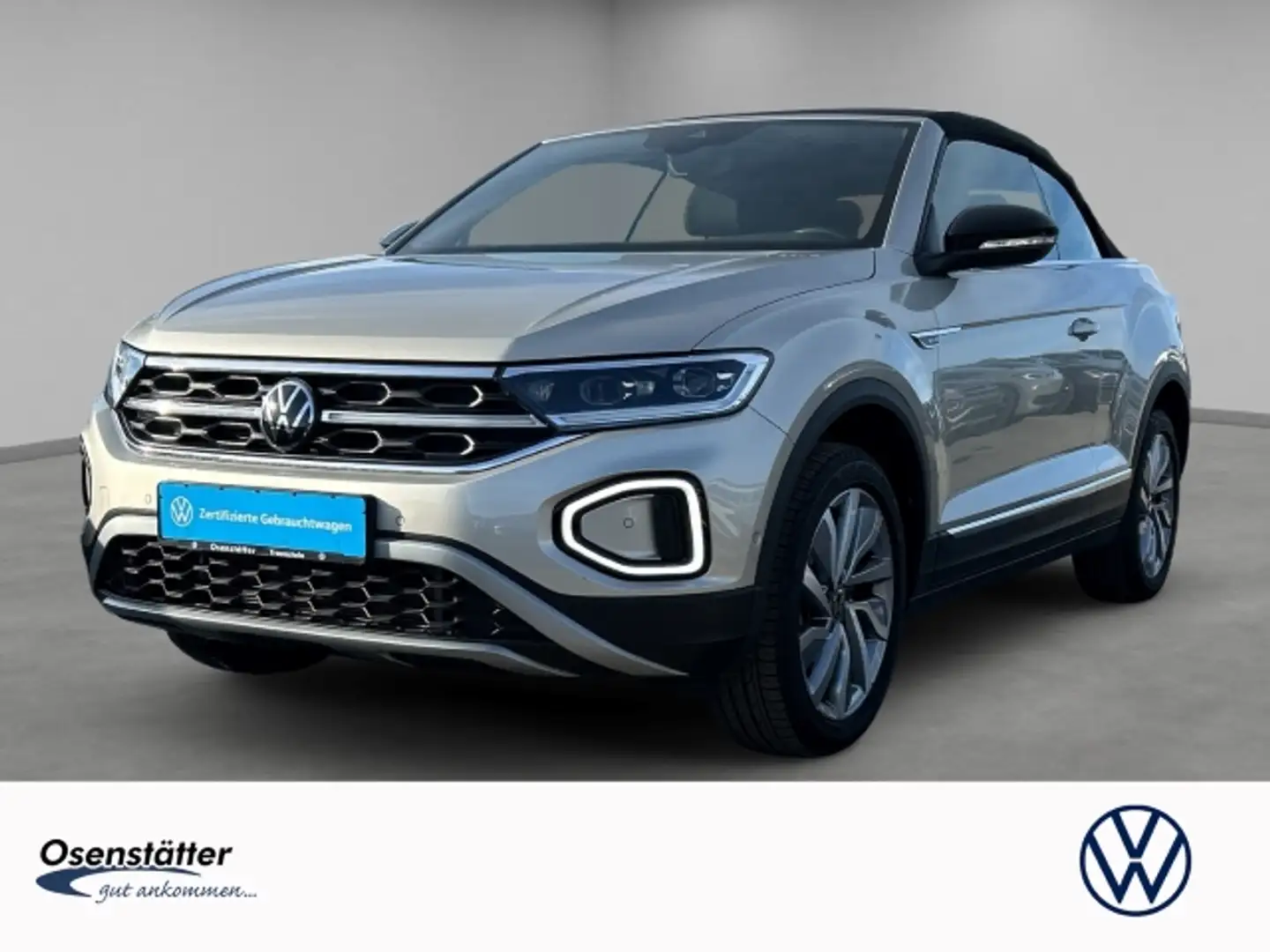 Volkswagen T-Roc Cabriolet 1,5 TSI MOVE Navi Matrix Kamera ParkAssi Silber - 1