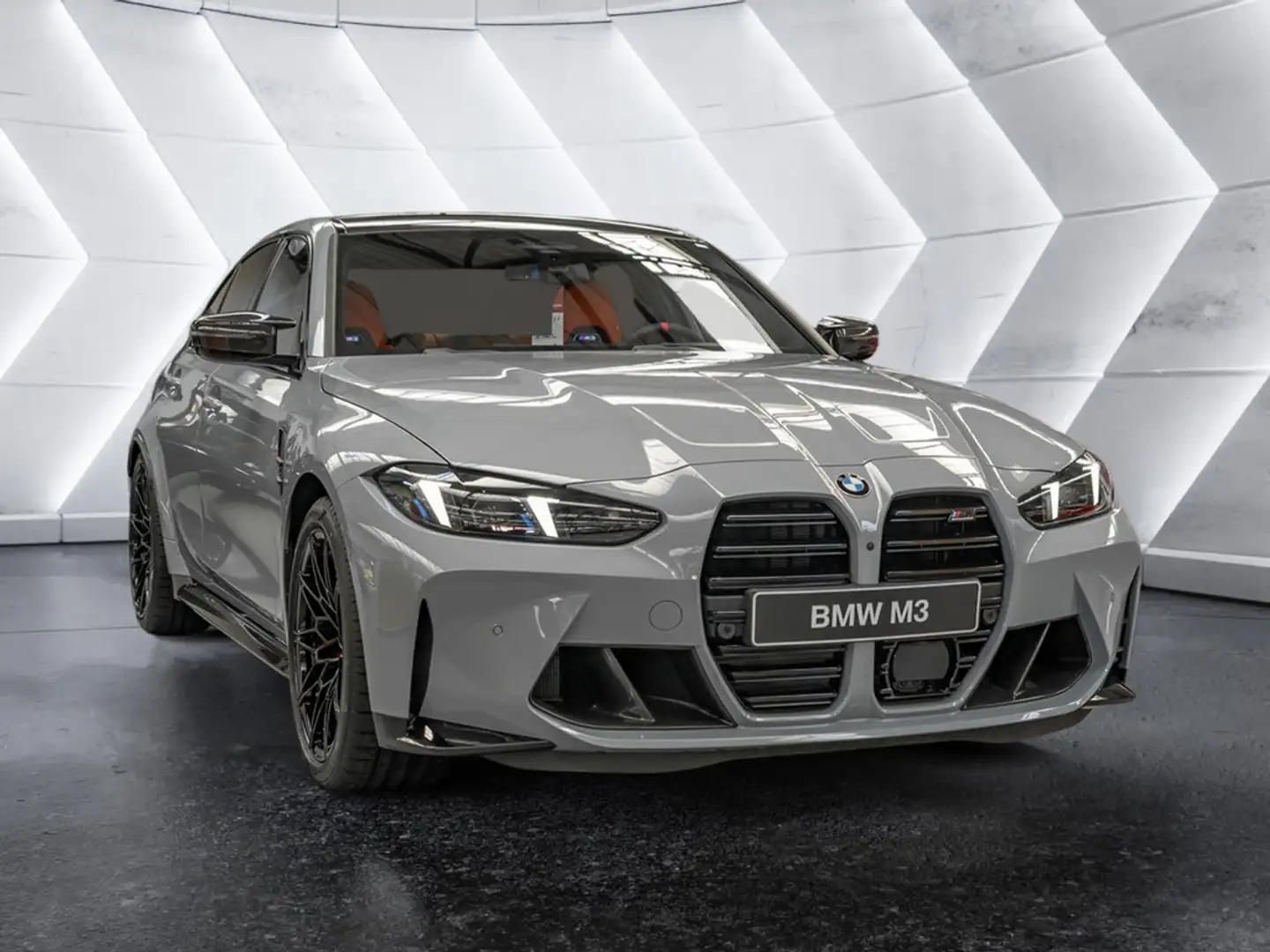 BMW M3 Competition xDrive MEMORY H/K NAVI 360° Gris - 2
