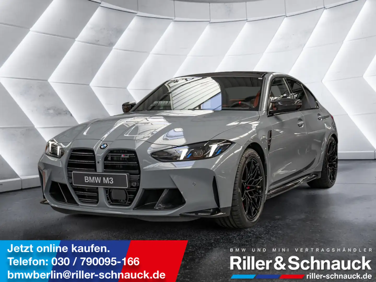 BMW M3 Competition xDrive MEMORY H/K NAVI 360° Gris - 1