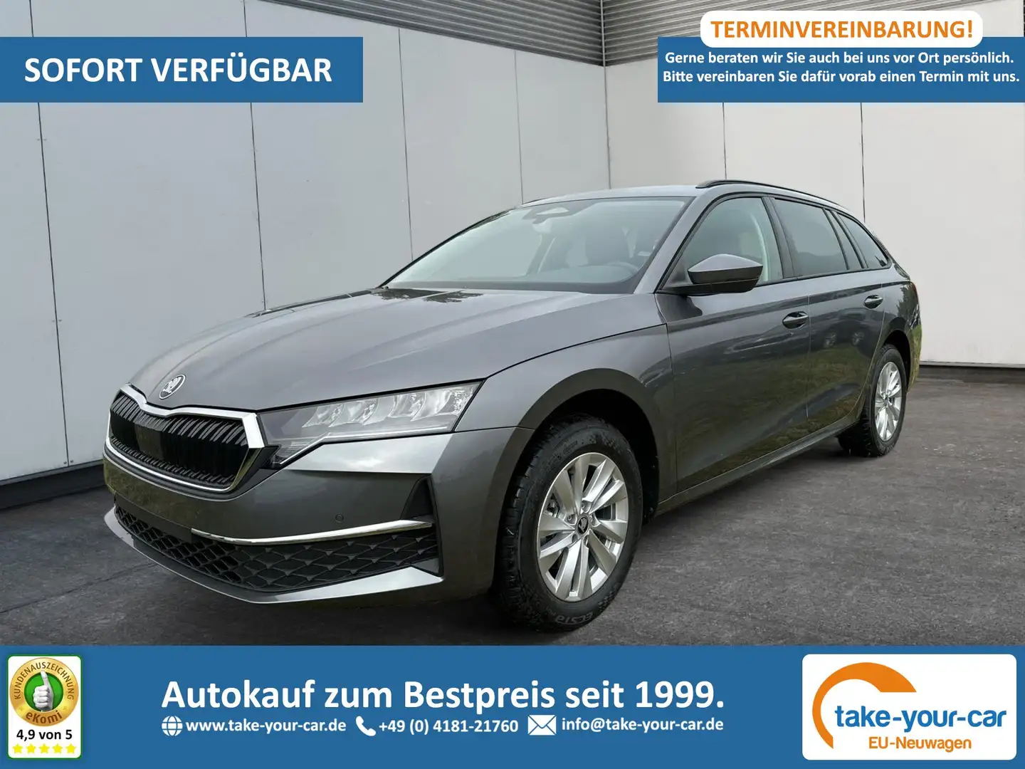 Skoda Octavia Combi Selection NAVI+KAMERA+LED+EL. HECKKL.+SHZ... Grau - 1