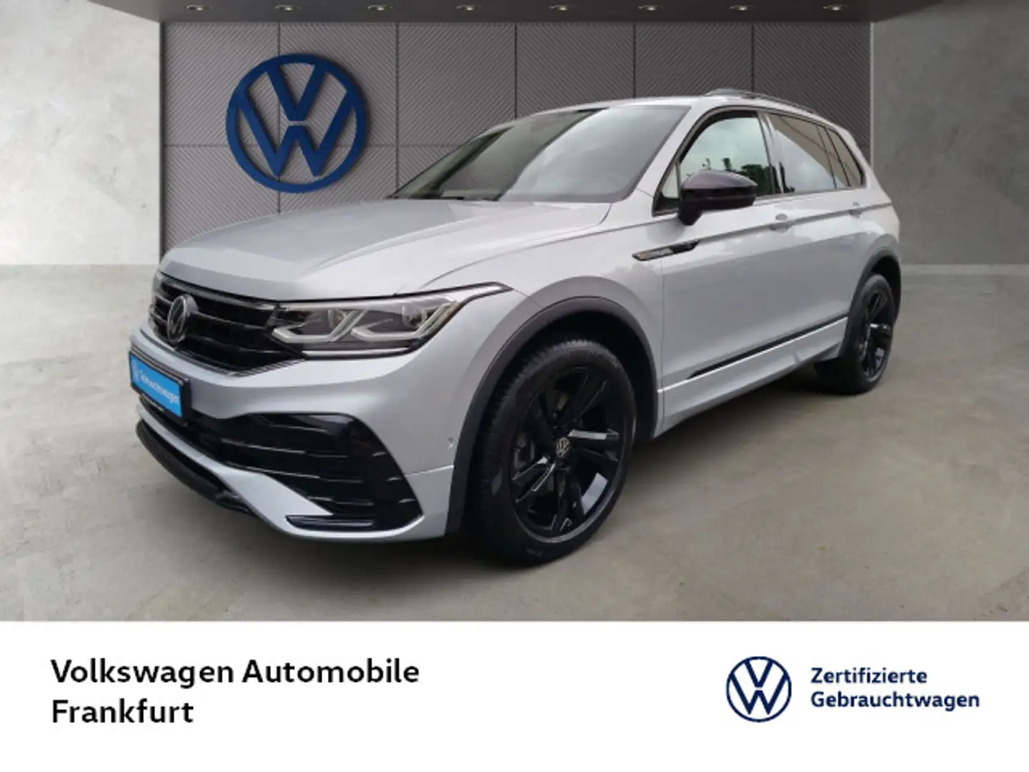 Volkswagen Tiguan 2.0 TDI R-Line 4Motion Navi Spurwechselas Silber - 1