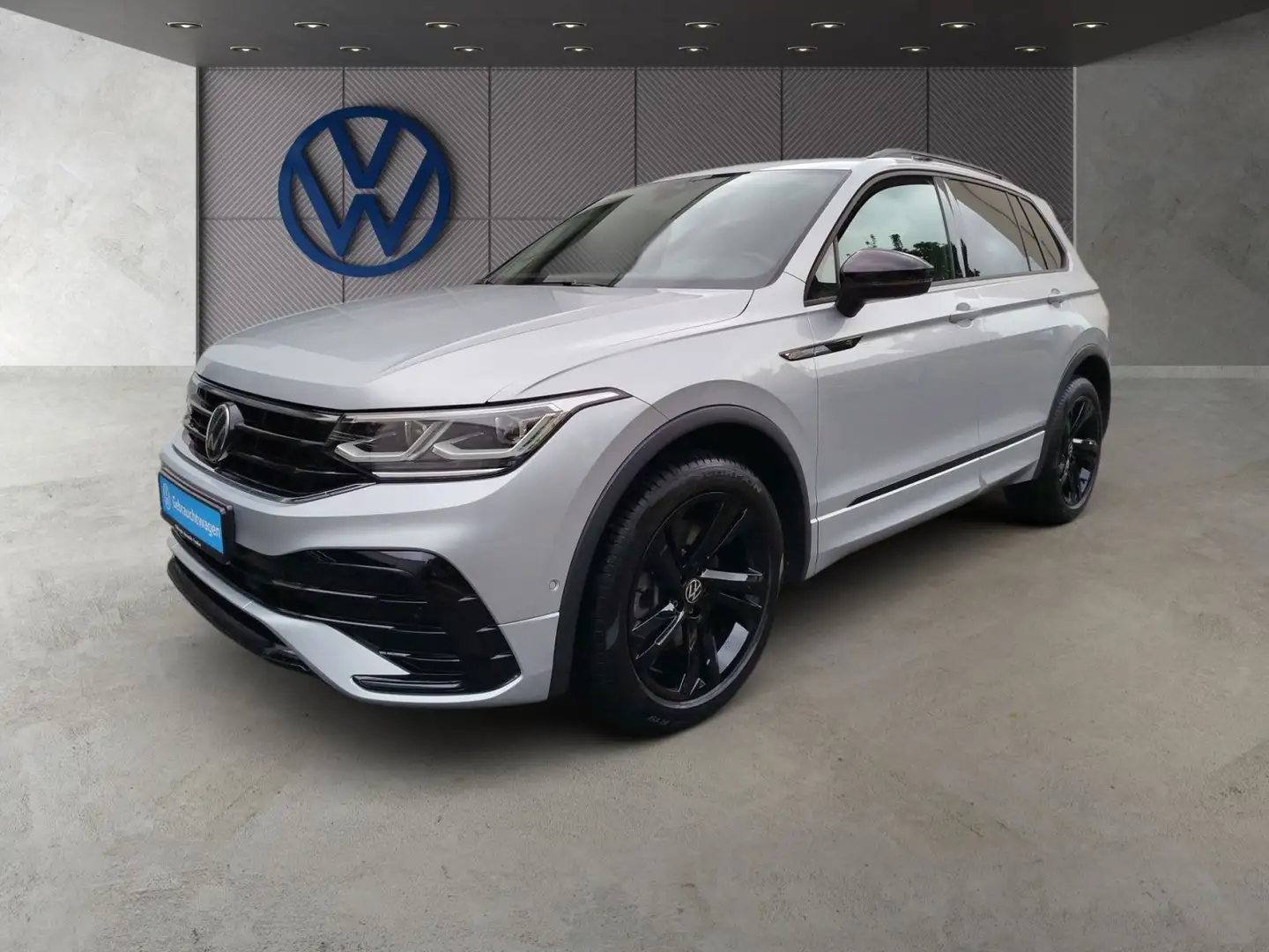 Volkswagen Tiguan 2.0 TDI R-Line 4Motion Navi Spurwechselas Silber - 2