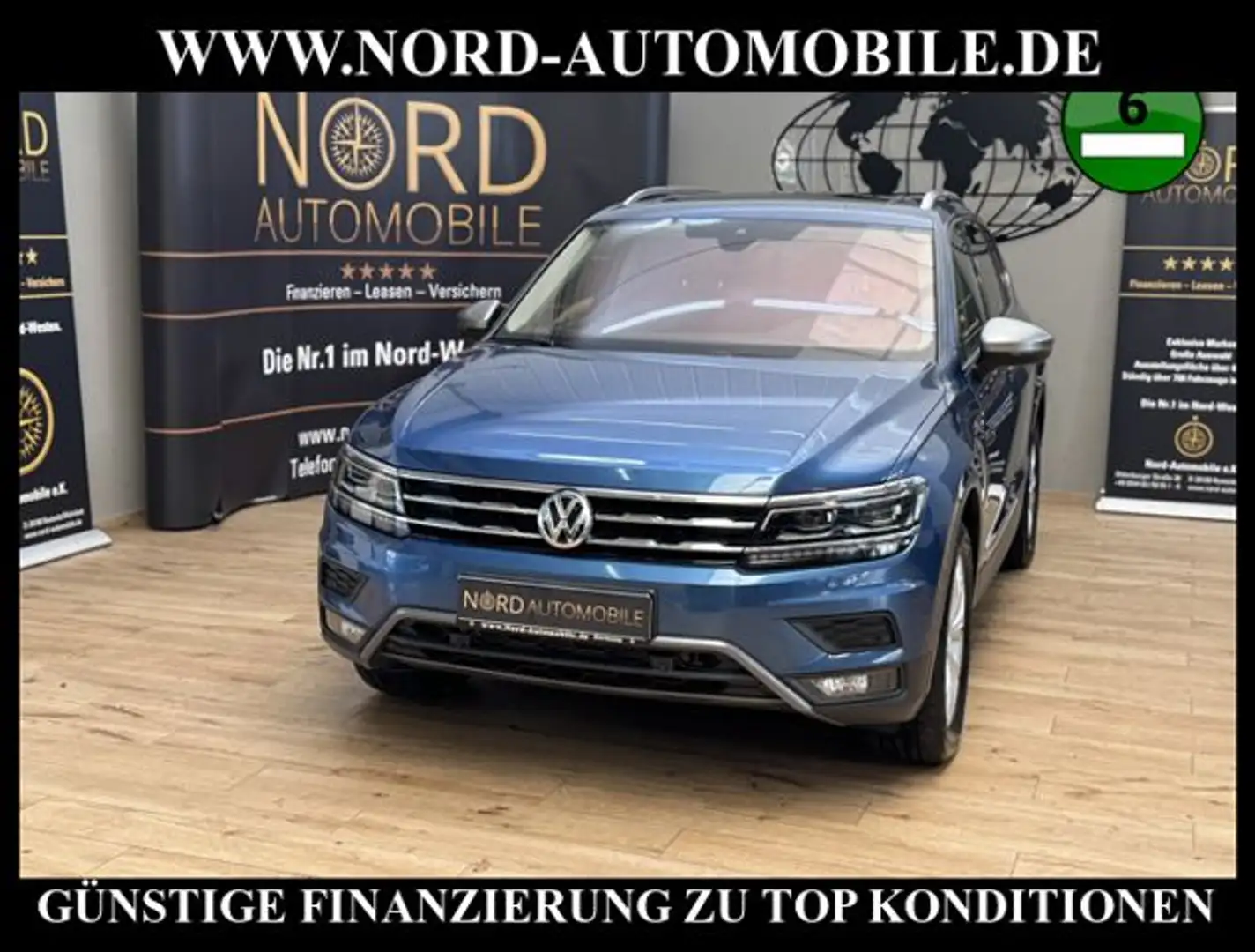 Volkswagen Tiguan Allspace Highline 4MOT 2.0 TDI DSG Pano Highline Blau - 1