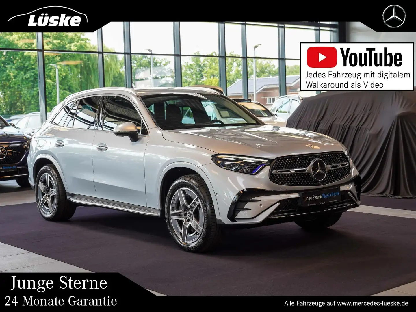 Mercedes-Benz GLC 300 GLC 300 de 4M AMG Line Fahrassistenz AHK KEYLESS Silber - 1