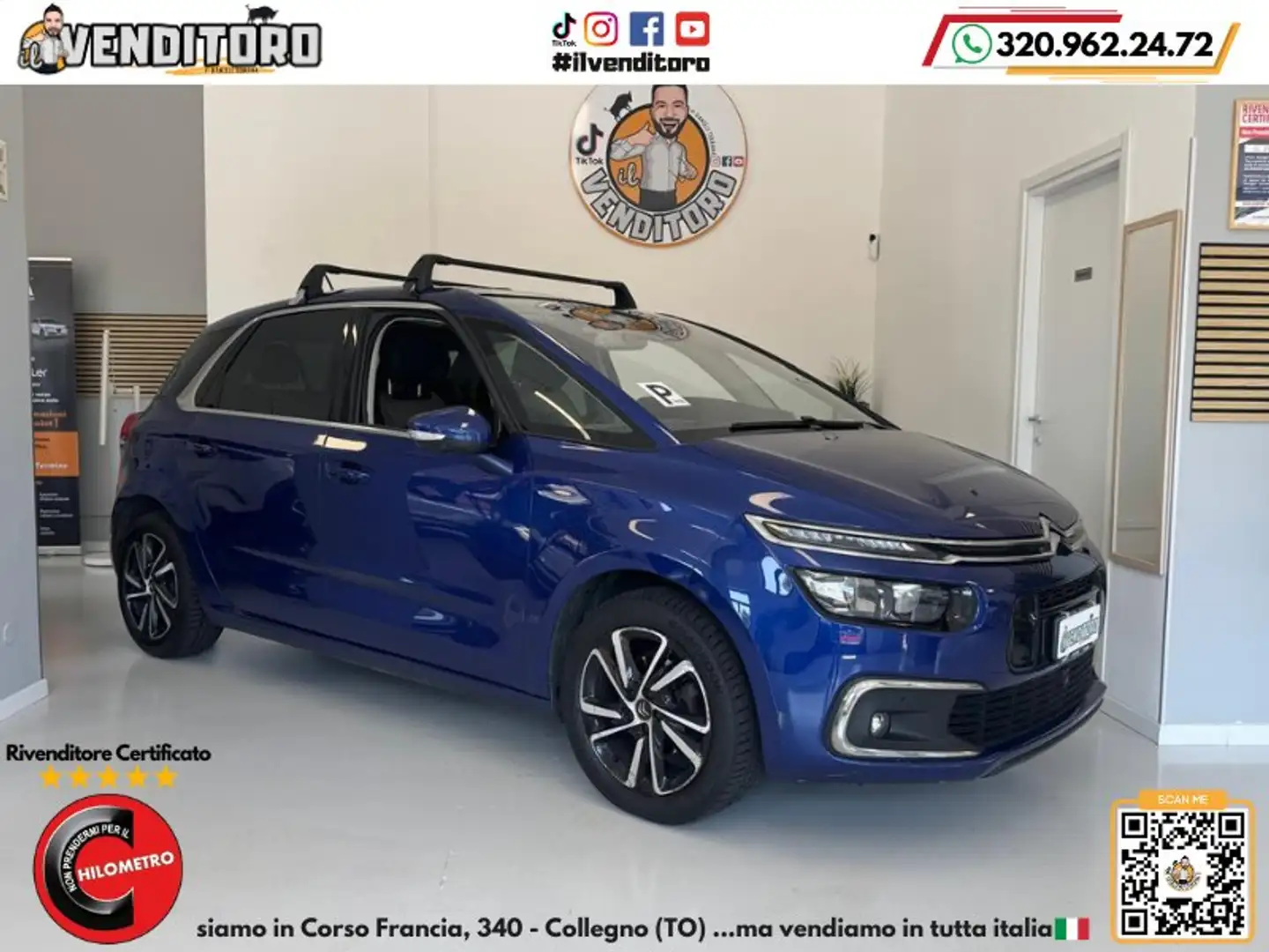 Citroen C4 Picasso C4 Picasso 1.6 bluehdi Shine Blu/Azzurro - 1