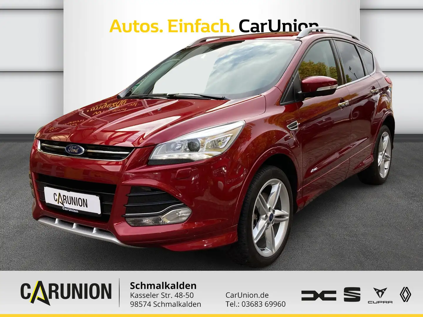 Ford Kuga 2.0 TDCi 4x4 Aut. Individual Rouge - 1
