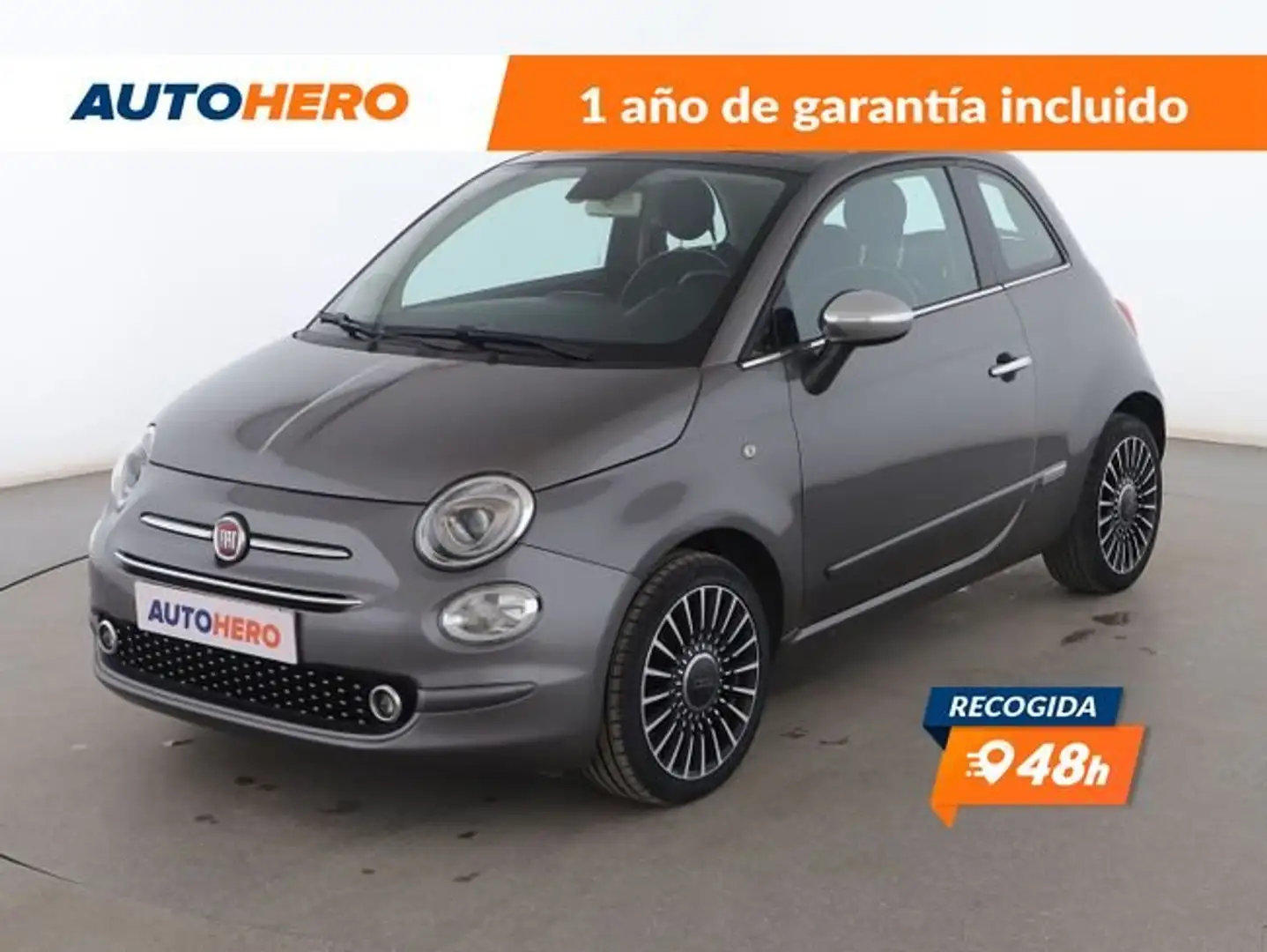 Fiat 500 1.2 Lounge Gris - 1