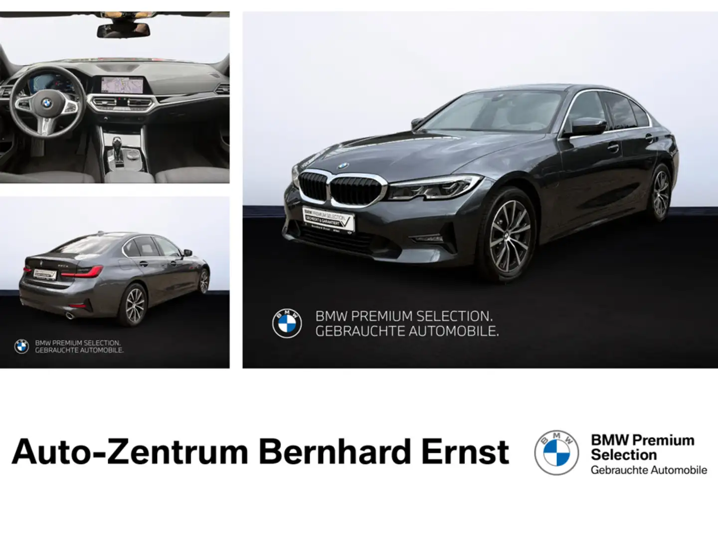 BMW 330 e Advantage Aut. HuD Laser Glasdach HIFI Gris - 1