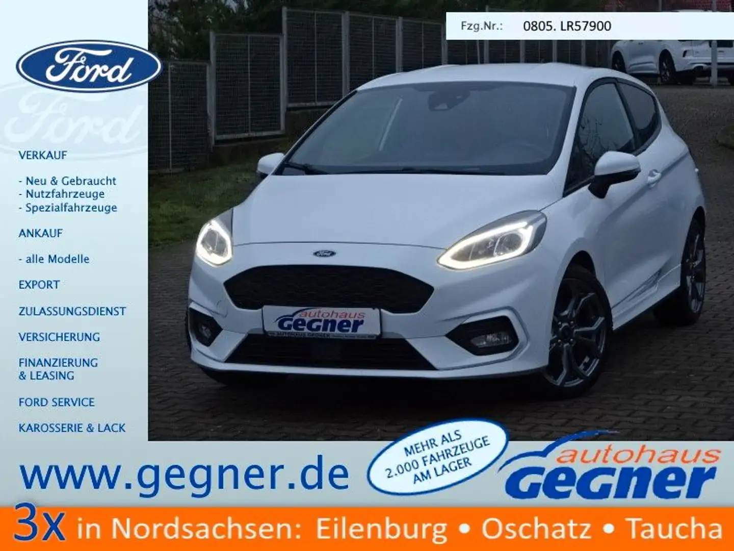 Ford Fiesta Van 85PS ST-Line Navi DAB+ LMF Weiß - 1