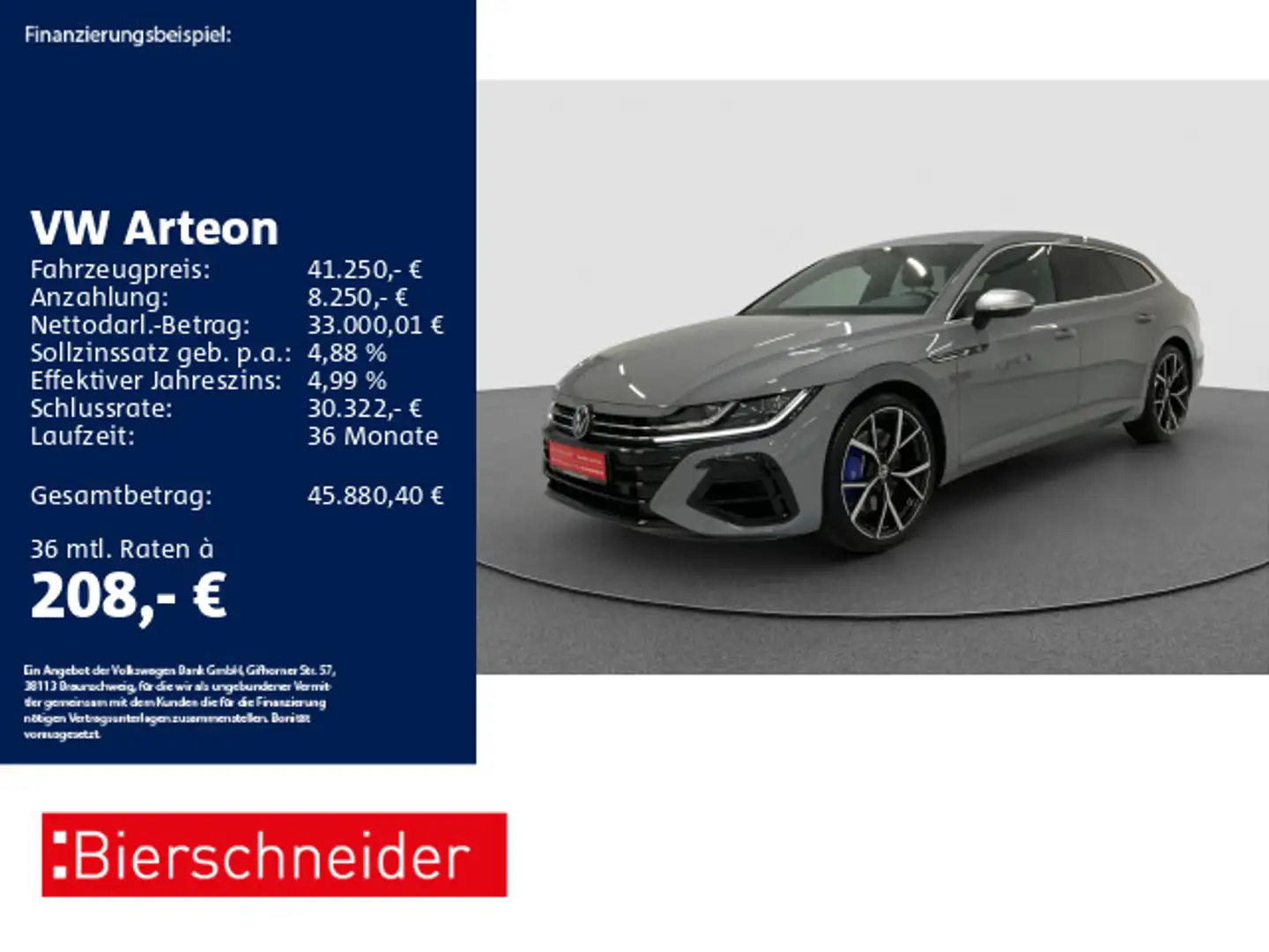 Volkswagen Arteon SB 2.0 TSI DSG 4Mo R 20 AHK DCC ACC CAM Grijs - 1