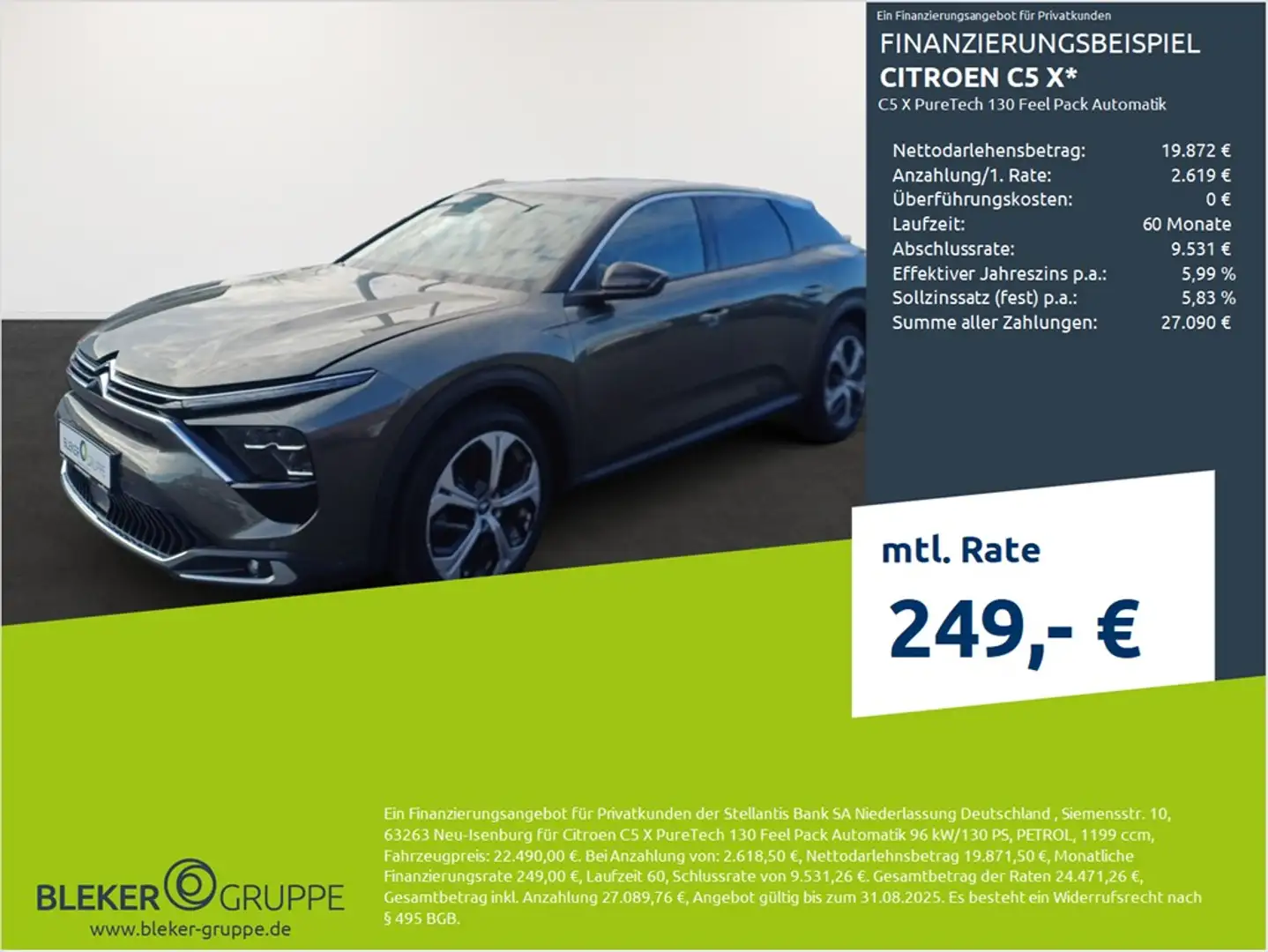 Citroen C5 X Feel Pack Grau - 1