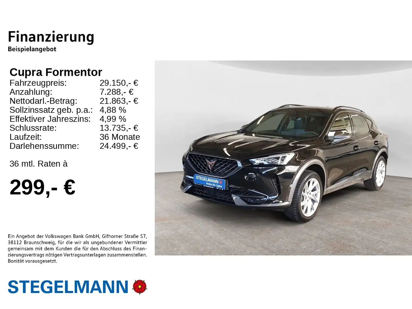 CUPRA Formentor 1.5 TSI DSG *LED*Navi* ACC*Kamera* Schwarz - 2