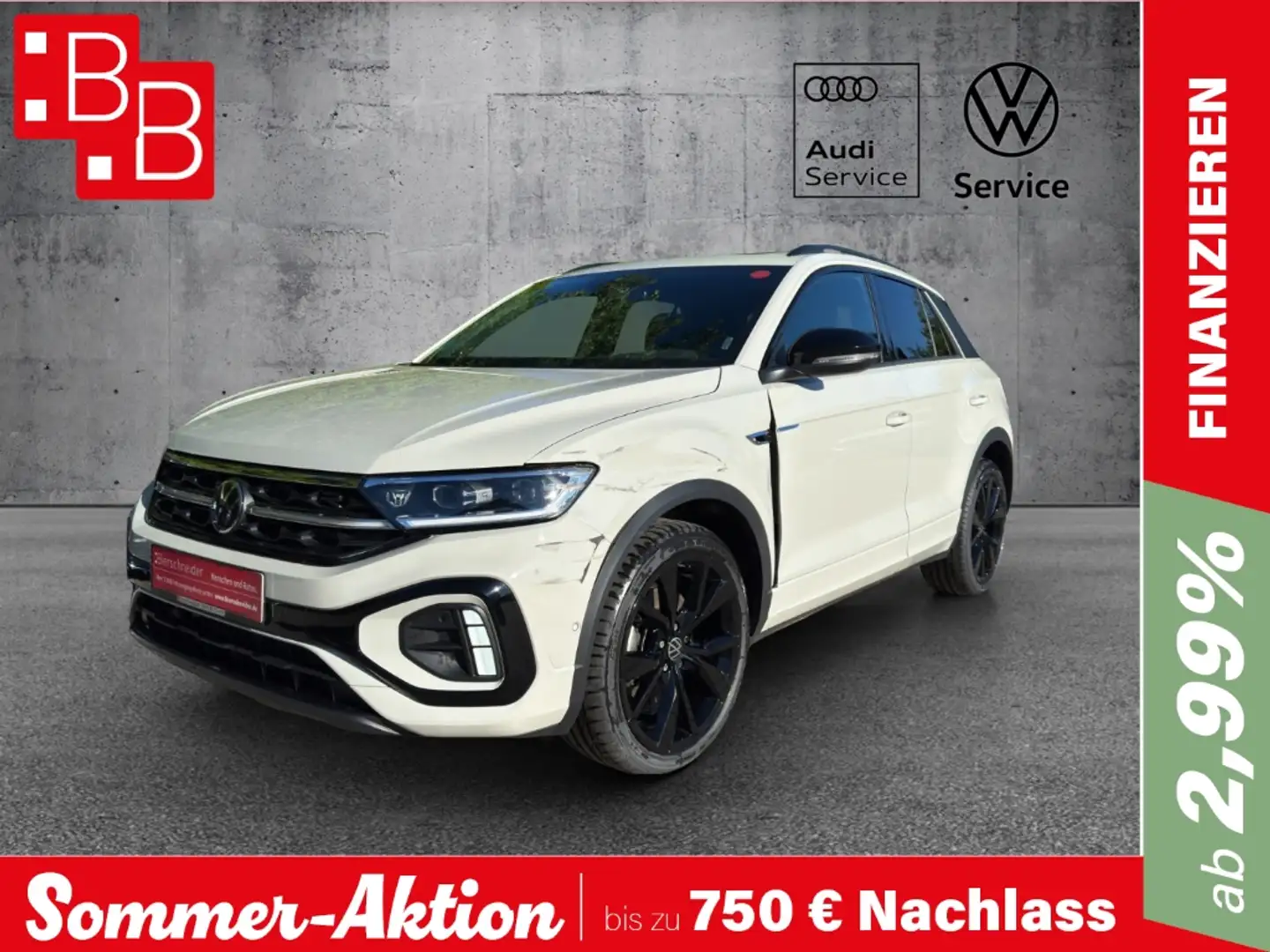 Volkswagen T-Roc 1.5 TSI DSG R-Line Black Style -UNFALL BEATS PANO Gris - 1