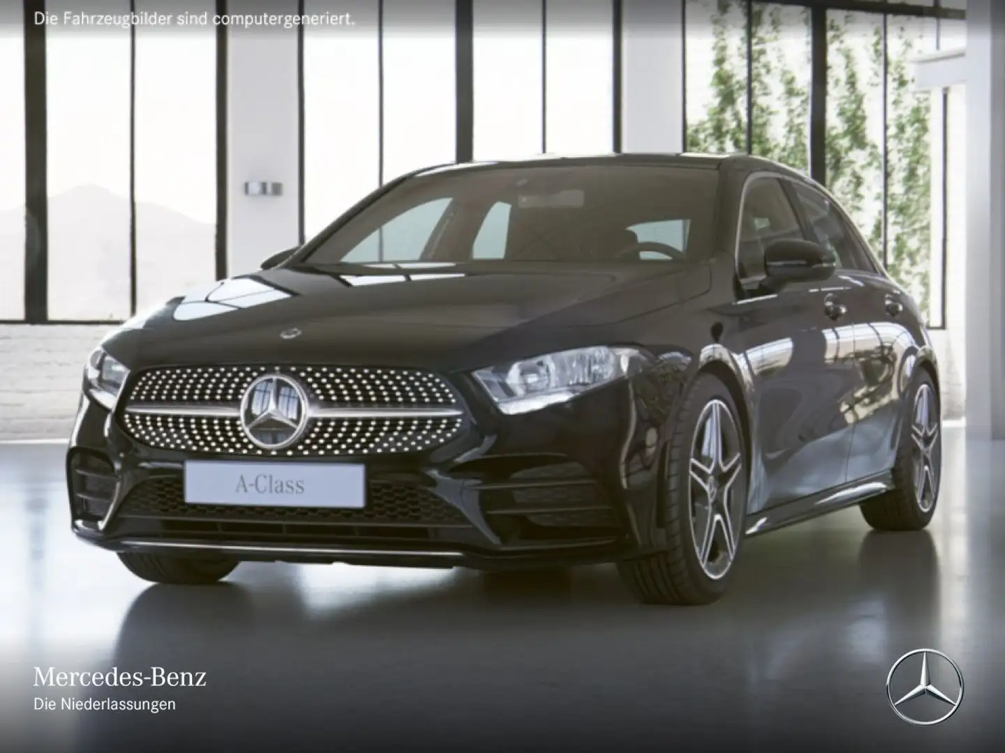 Mercedes-Benz A 250 e AMG+PANO+8G Schwarz - 2