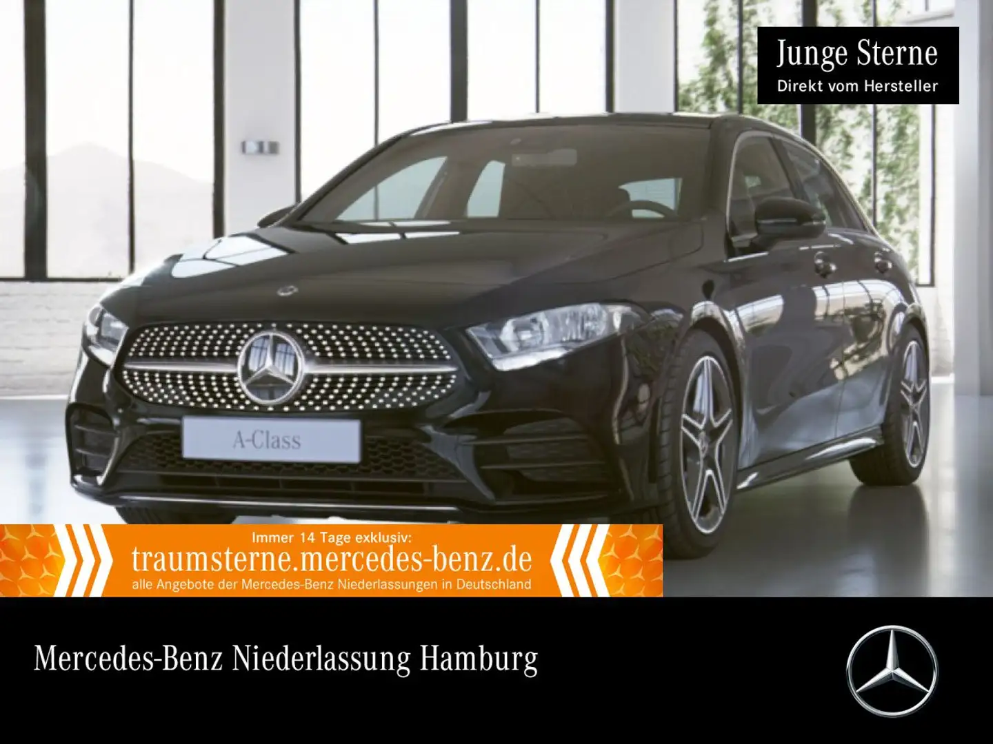 Mercedes-Benz A 250 e AMG+PANO+8G Schwarz - 1