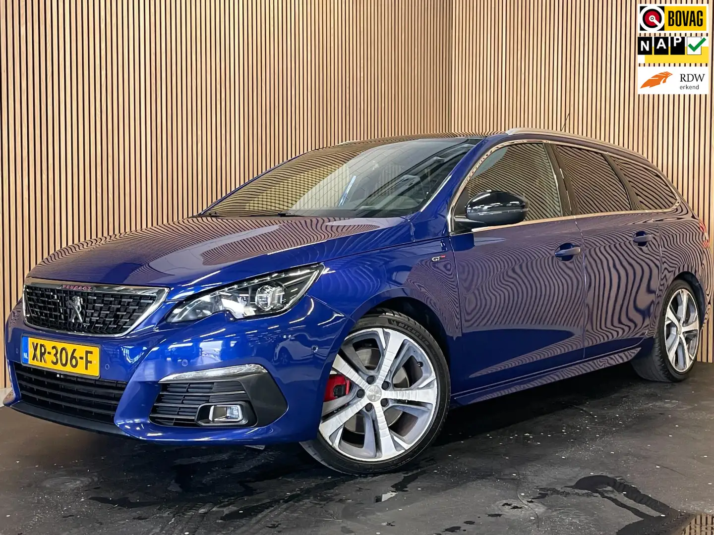 Peugeot 308 SW 1.6 GT-LINE|205PK|FULL OPTION|PANO|MASSAGE|CARP Bleu - 1