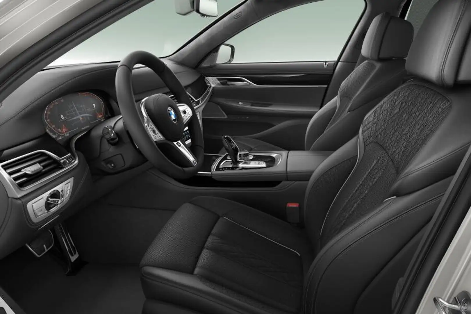 BMW 740 7 Serie Sedan 740i High Executive M Sportpakket Au Grijs - 2