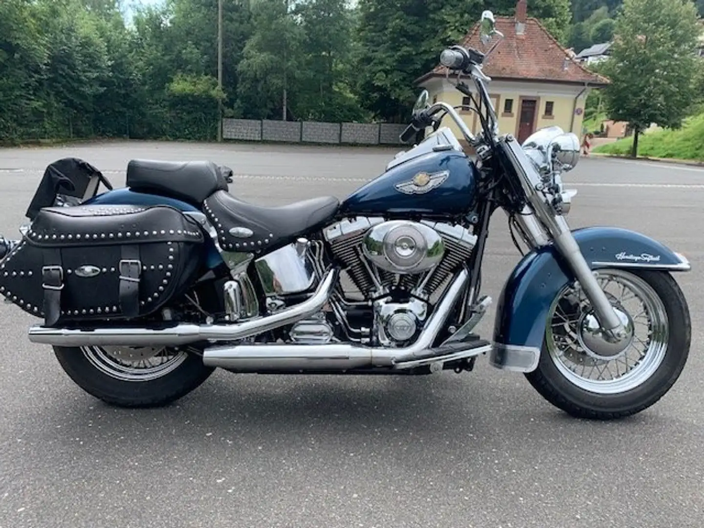Harley-Davidson Heritage Softail flstci Kék - 1