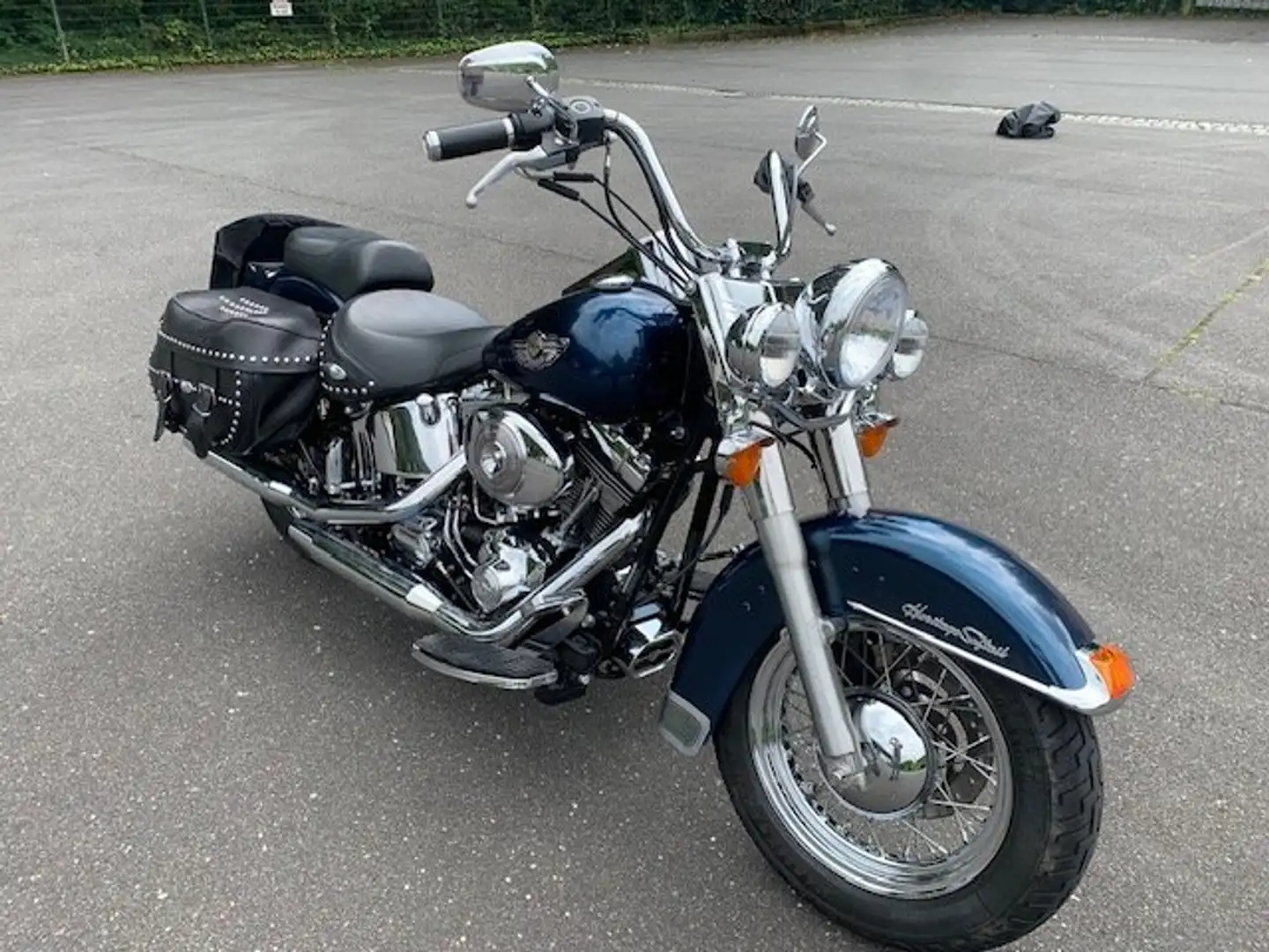 Harley-Davidson Heritage Softail flstci Kék - 2