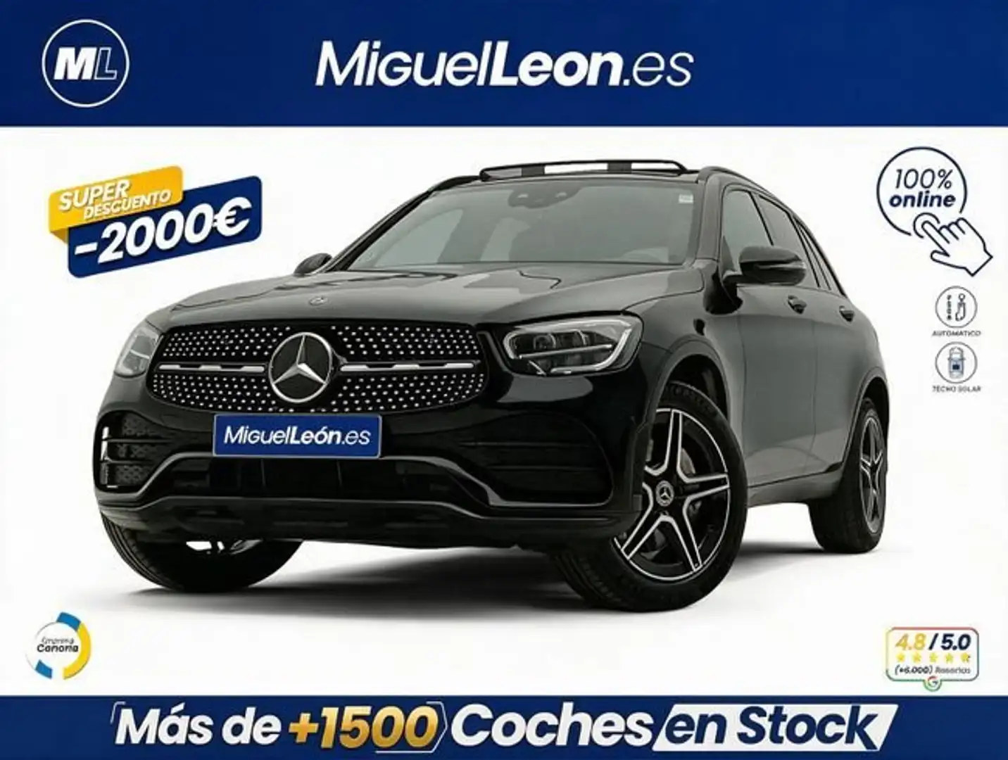 Mercedes-Benz GLC 200 2.0 200cv EQ BOOST 4-MATIC 4X4 Negro - 1