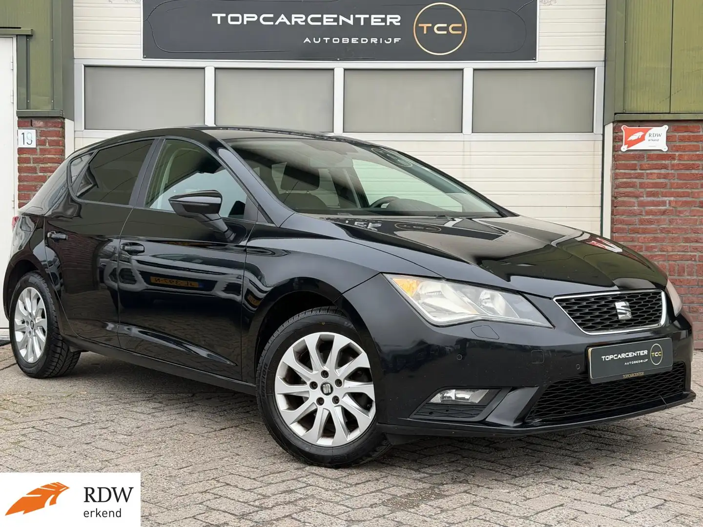 SEAT Leon 1.4 TSI Style Business/AIRCO/STOELV/PARKS/NAVI/APK Schwarz - 1