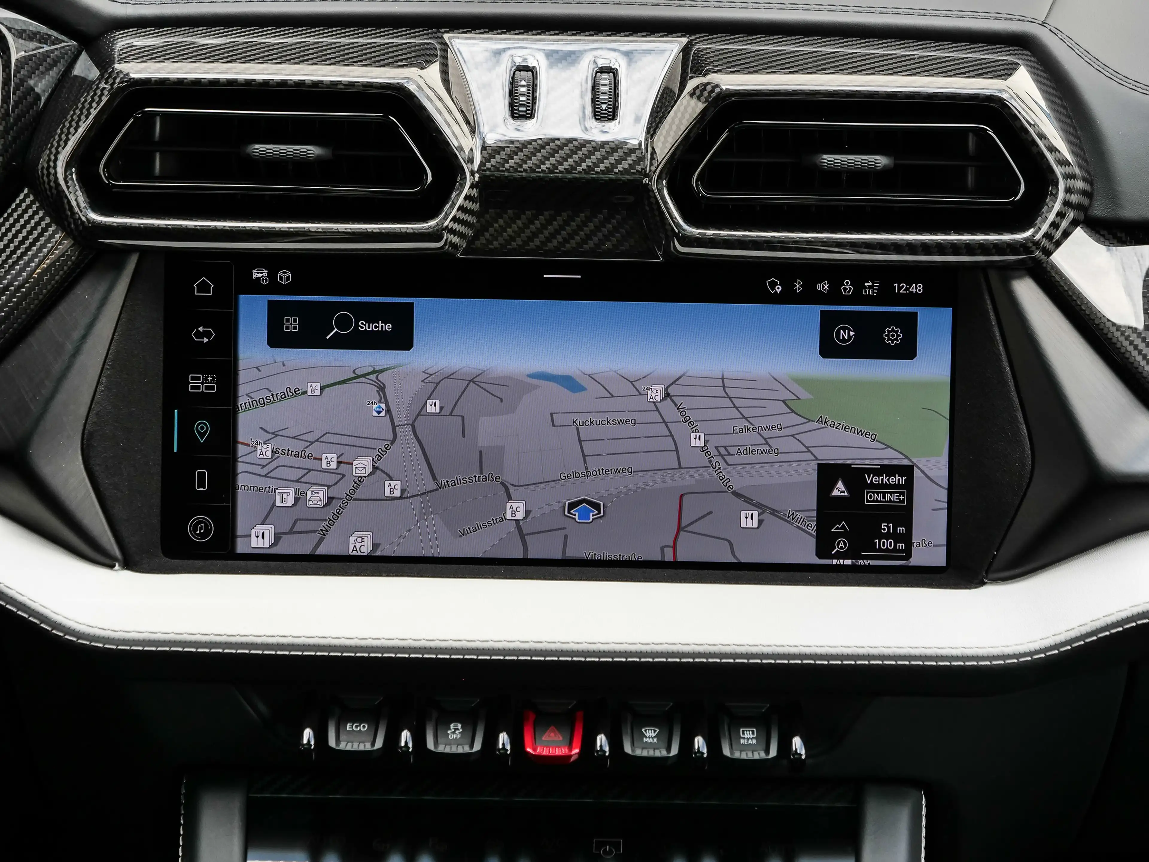 Lamborghini Urus SE Blu Uranus, Panoramic Roof — photo 15