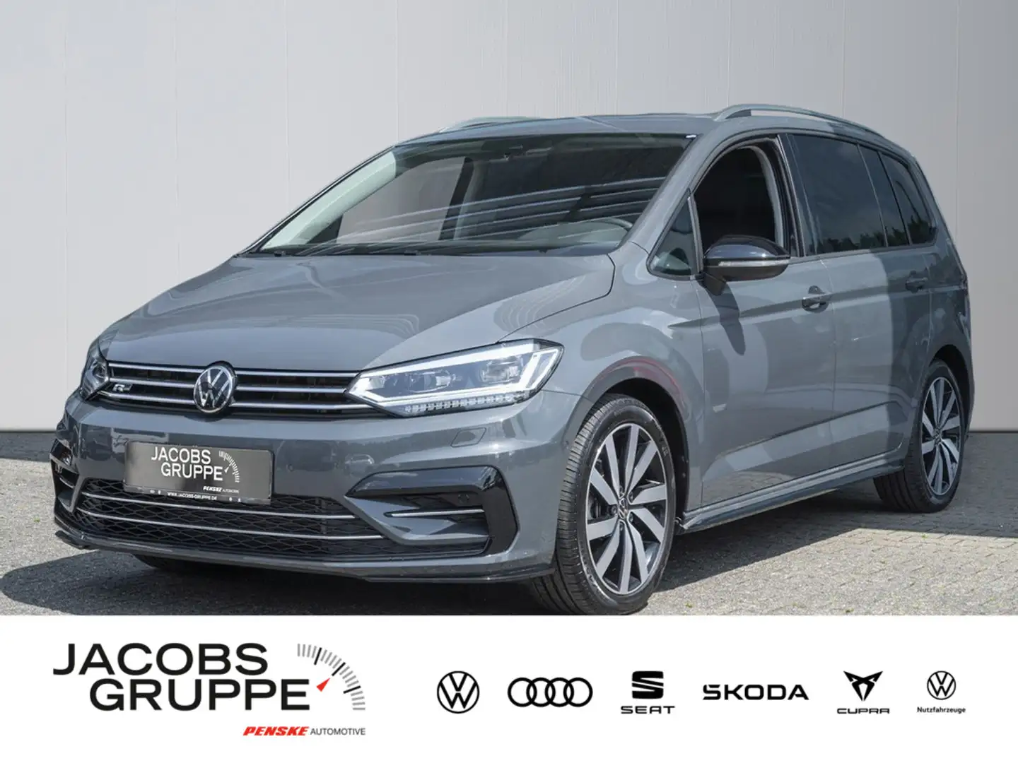 Volkswagen Touran 2,0 TDI R Line Goal 7 Sitze, AHK, IQ L Grijs - 1