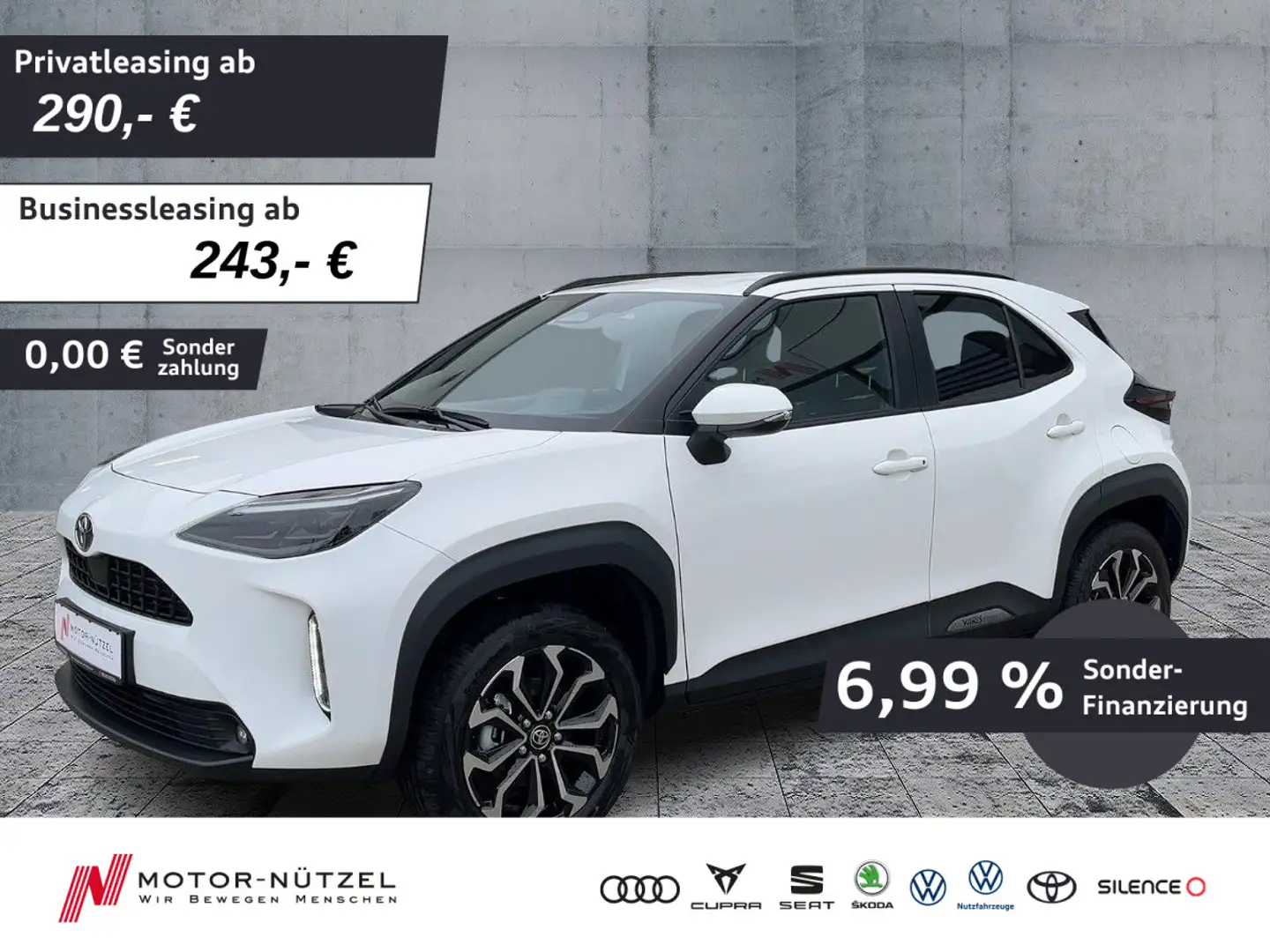 Toyota Yaris Cross 1.5Hybrid TEAMPLAYER LED+NAV+ACC+RFK Wit - 1