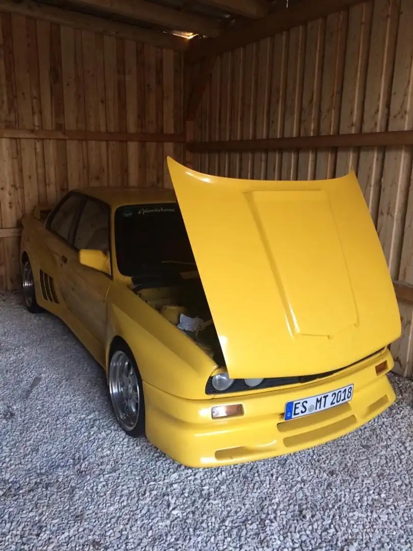 Oldtimer BMW E30 325i Frick Breitbau Einzelstück Kein M3 Gelb - 2